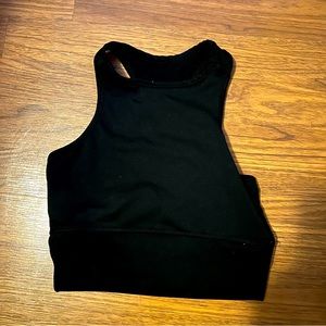 Strut this ~ one size ~ black sports bra ~work out apparel